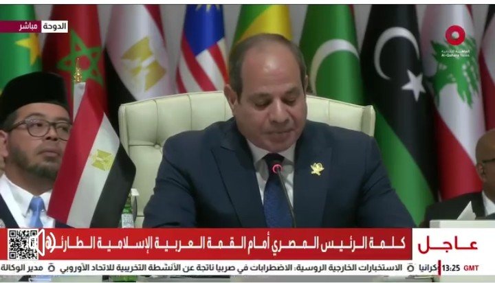 الرئيس المصري: لا يمكن القبول أو السكوت عن المماراسات الإسرائيلية المنفلته